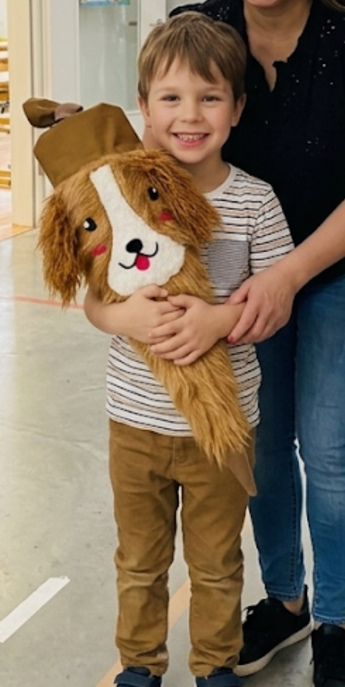 Schultüte Hund in Rosa und Braun Tulipas Berlin