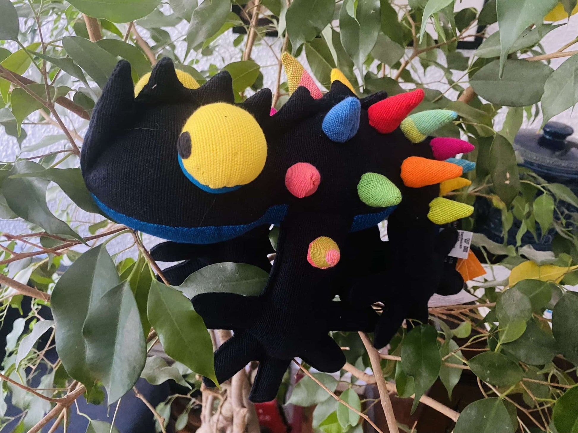 Bunter Dorndrache Kuscheltier Chameleon 30 cm Barefoot