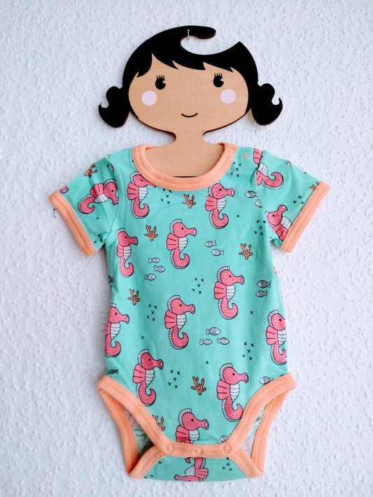 Kurzarmbody Seepferdchen Meyadey