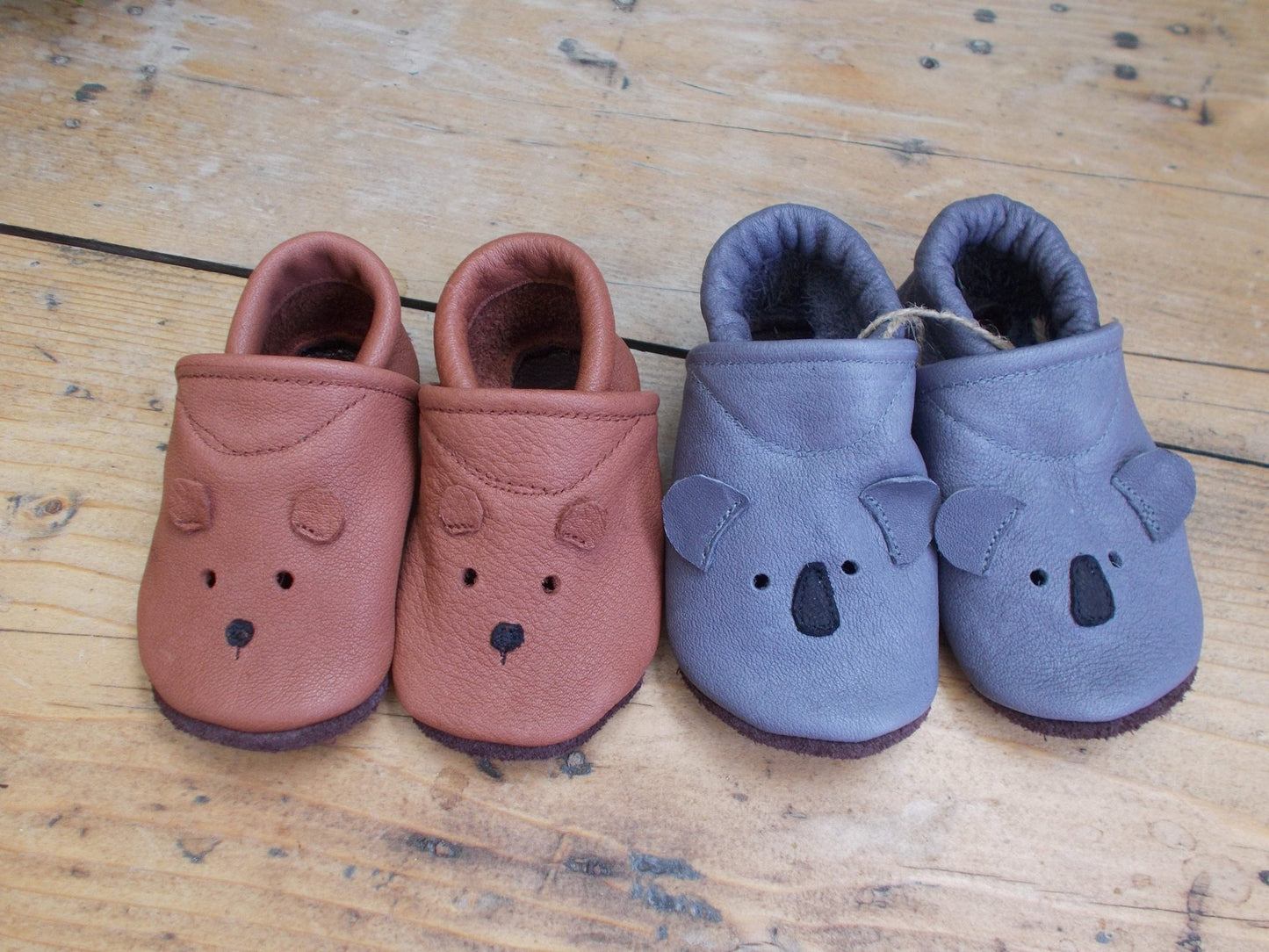 Lederpuschen Krabbelschuhe Bär Tulipas Berlin