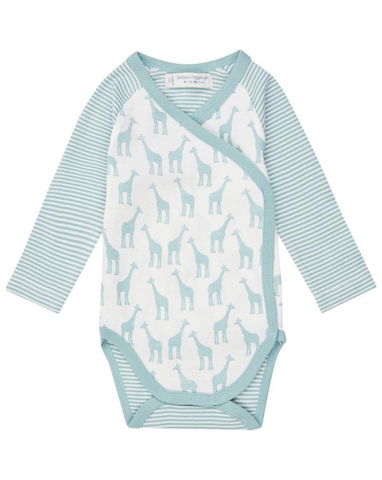 Wickelbody Langarm Giraffen Sense Organics