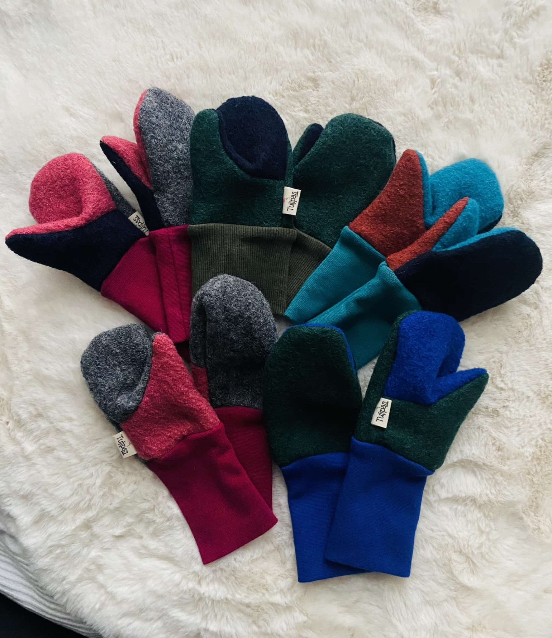 handschuhe 2 jahre Wollwalk Fäustlinge Handschuhe 1-2 Jahre