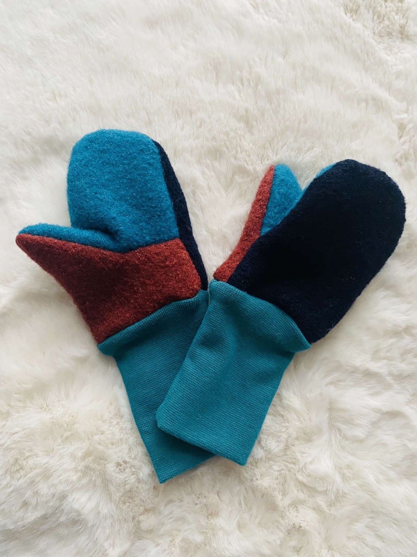 Wollwalk Fäustlinge-Handschuhe 1-2Jahre Tulipas Berlin