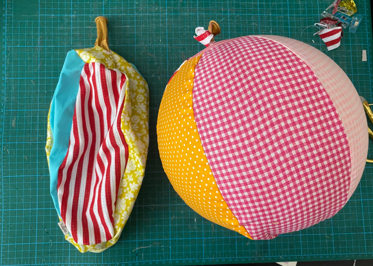 Luftballonhülle nähen – wiederverwendbarer Stoffball Schnittmuster PDF – Anfänger-Anleitung Schritt für Schritt – DIY Stoffball, sofort downloaden Tulipas Berlin