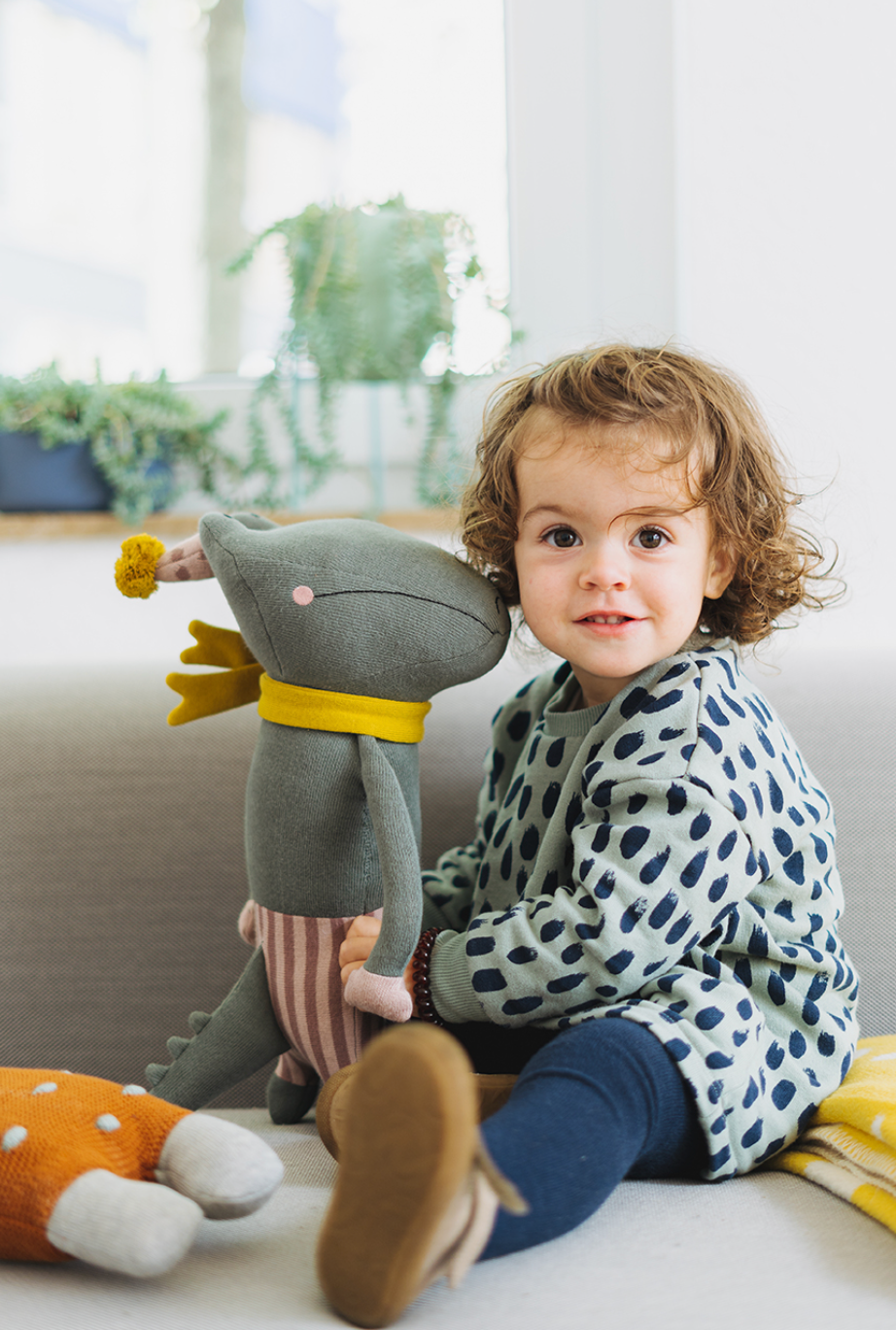 Kuscheltier Krokodil aus Bio-Baumwolle | Stofftier Krokodil Charlie | nachhaltiges Babygeschenk zur Geburt | Deko Kinderzimmer | Ava & Yves Ava & Yves