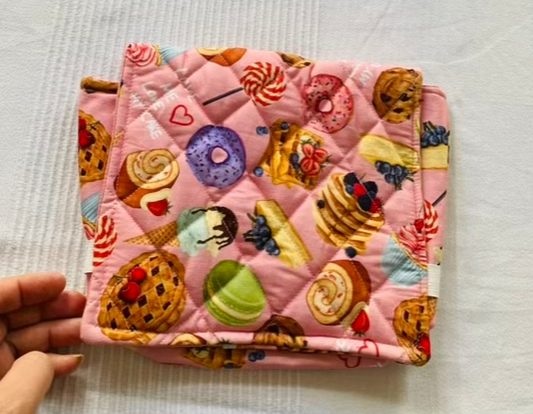 Buch-Organizer „Zuckertraum“ – Größe M Tulipas handmade