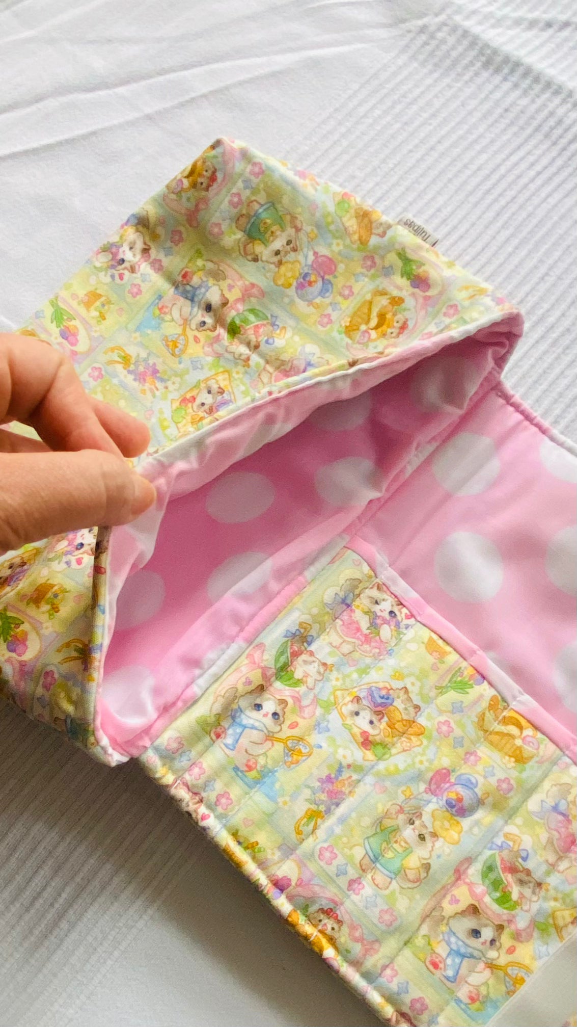 Buch-Organizer „Hamster-Picknick“ – Größe M Tulipas handmade