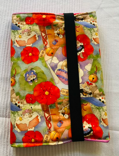 Buch-Organizer XL „Glückskatzen“ – für Bücher und alles, was du zum Lesen brauchst Tulipas handmade