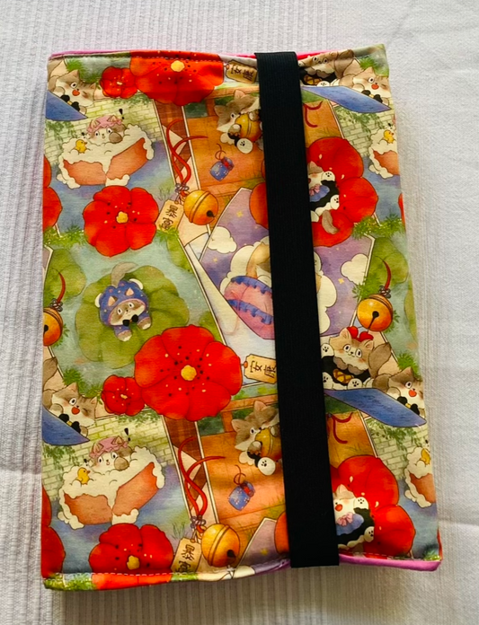 Buch-Organizer XL „Glückskatzen“ – für Bücher und alles, was du zum Lesen brauchst Tulipas handmade