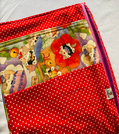 Buch-Organizer XL „Glückskatzen“ – für Bücher und alles, was du zum Lesen brauchst Tulipas handmade