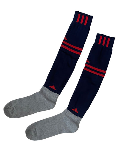 Fußball-Sportsocken, lang, knielang, Baumwolle, Spandex, FußballKniestrümpfe für Teenager – Ergonomische Sportsocken für Fußball & Training Engels