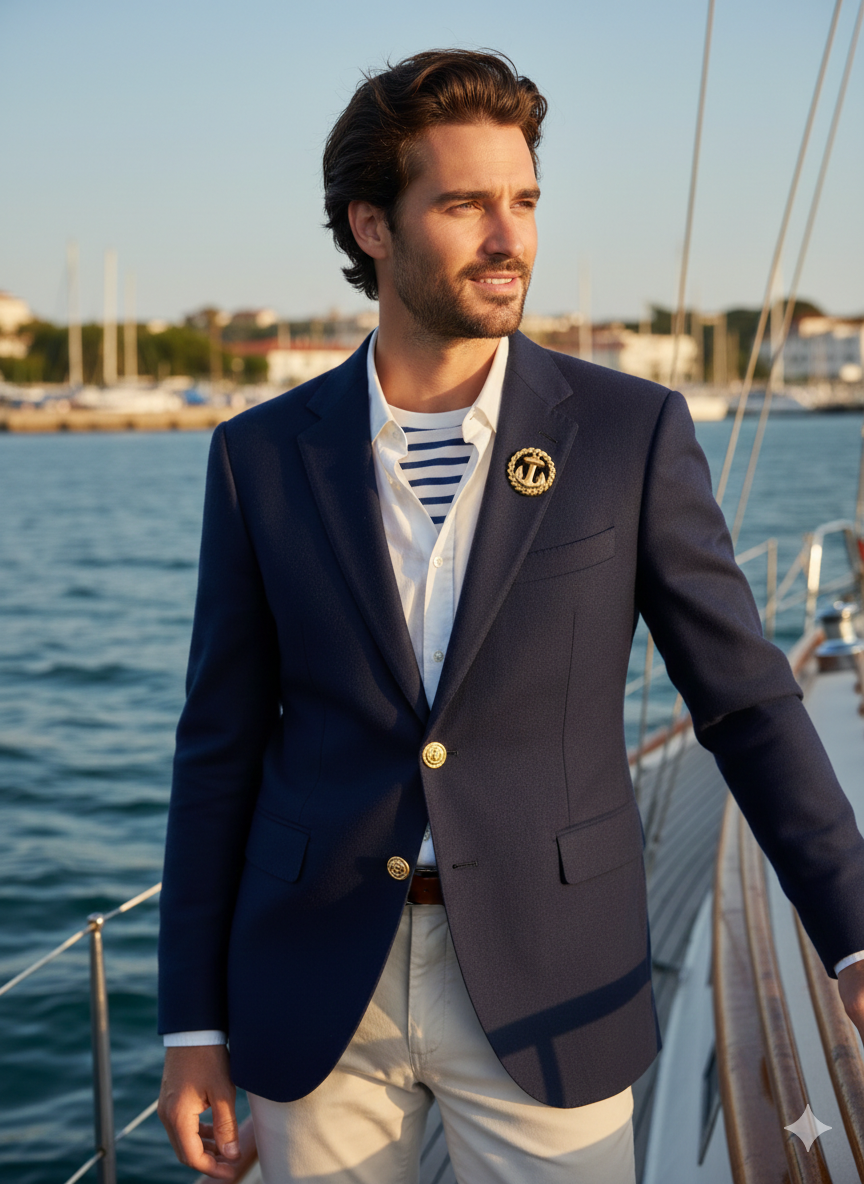 Goldener Ankerknopf im Marine-Stil – Hochwertiger Kunststoffknopf für Blazer & Mäntel Tulipas Berlin