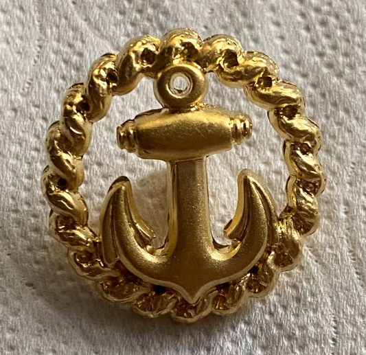 Goldener Ankerknopf im Marine-Stil – Hochwertiger Kunststoffknopf für Blazer & Mäntel Tulipas Berlin