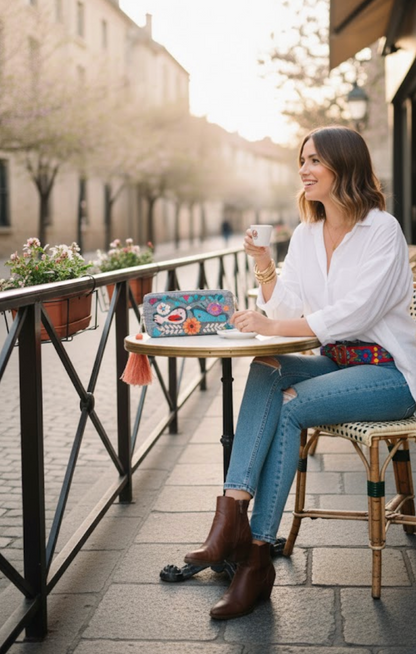 Handbestickter Ethno-Gürtel aus Peru – Einzigartiges Statement-Piece aus den Anden Qoya Berlin