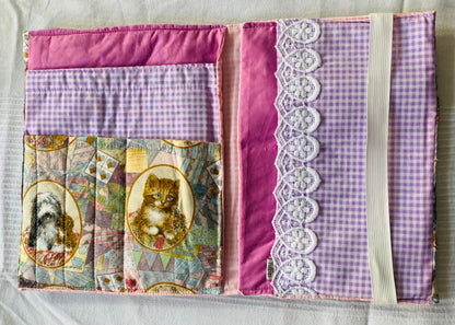 Buch-Organizer XL „Patchwork“ – für Bücher und alles, was du zum Lesen brauchst Tulipas handmade