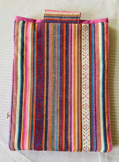 Buchhülle „Peru" mit Fronttasche · Booksleeve 20 x 26 cm · handgemacht Tulipas handmade