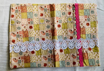 Buchhülle "Apfelgarden"aus Stoff für Bücher & Notizbücher Tulipas handmade