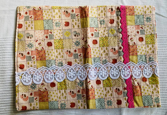 Buchhülle "Apfelgarden"aus Stoff für Bücher & Notizbücher Tulipas handmade