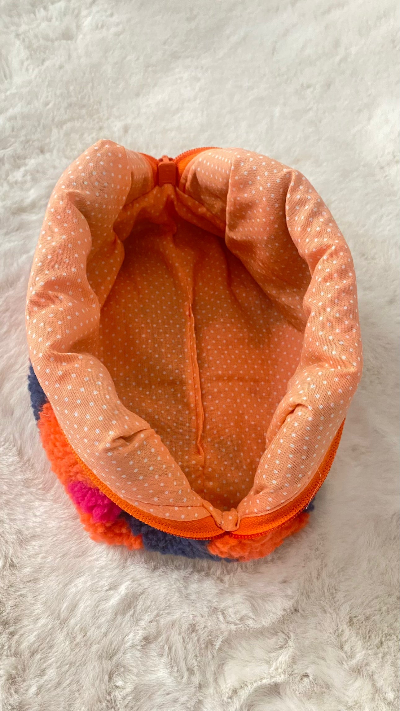 Kosmetiktasche Flower Power – Bunte Retro-Blumen| Handmade Berlin Tulipas handmade