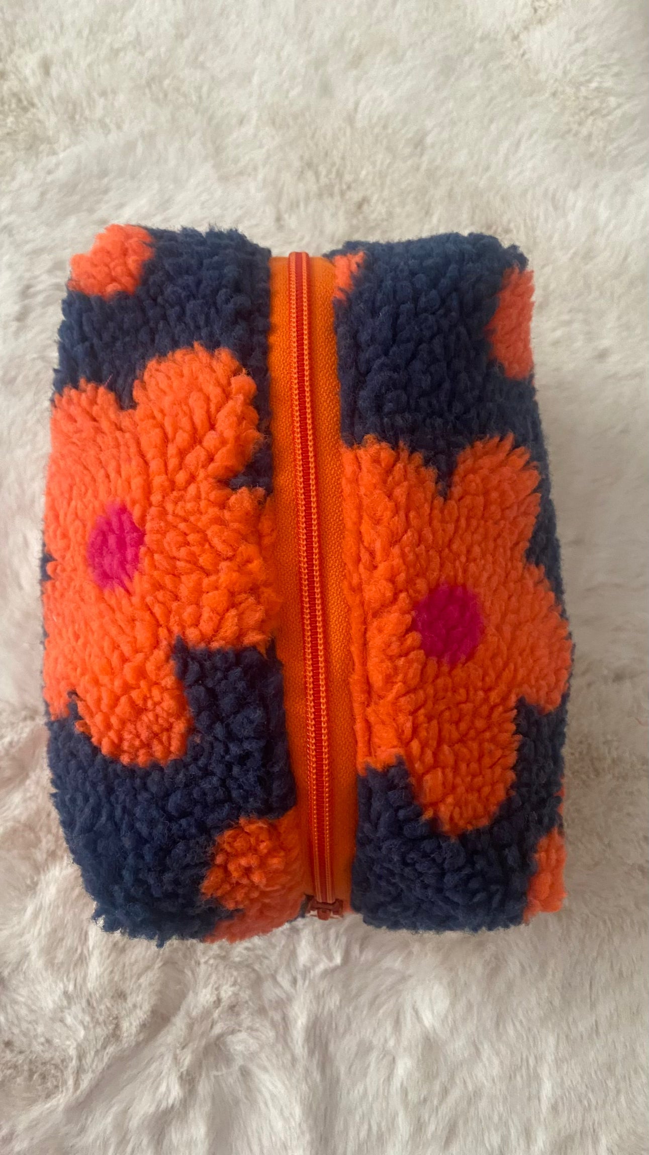 Kosmetiktasche Flower Power – Bunte Retro-Blumen| Handmade Berlin Tulipas handmade