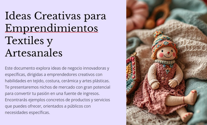 E-book Del taller al exito- manual para emprender como artesano