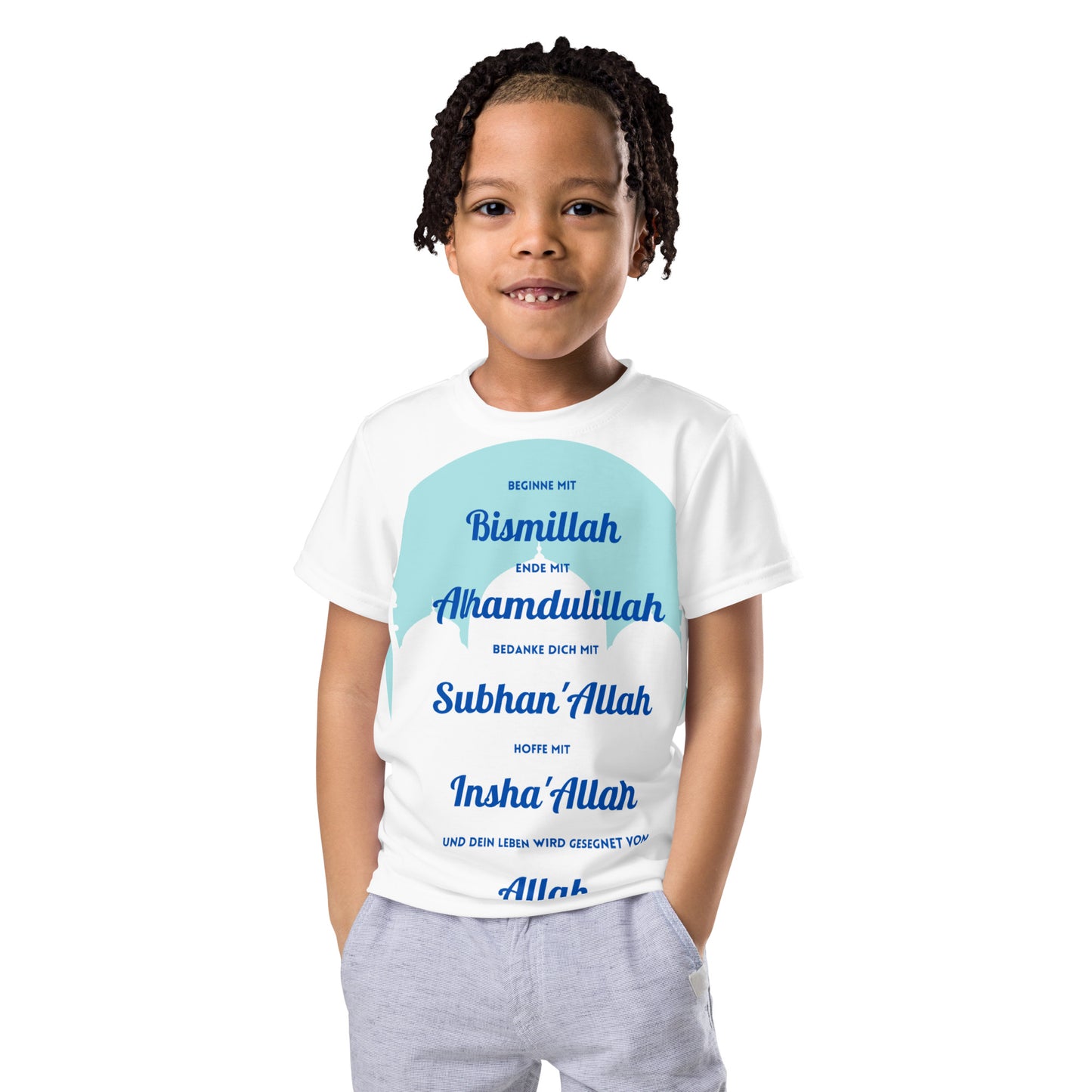 T-Shirt Jungs Islam mit Rundhalsausschnitt für Kinder Tulipas Berlin