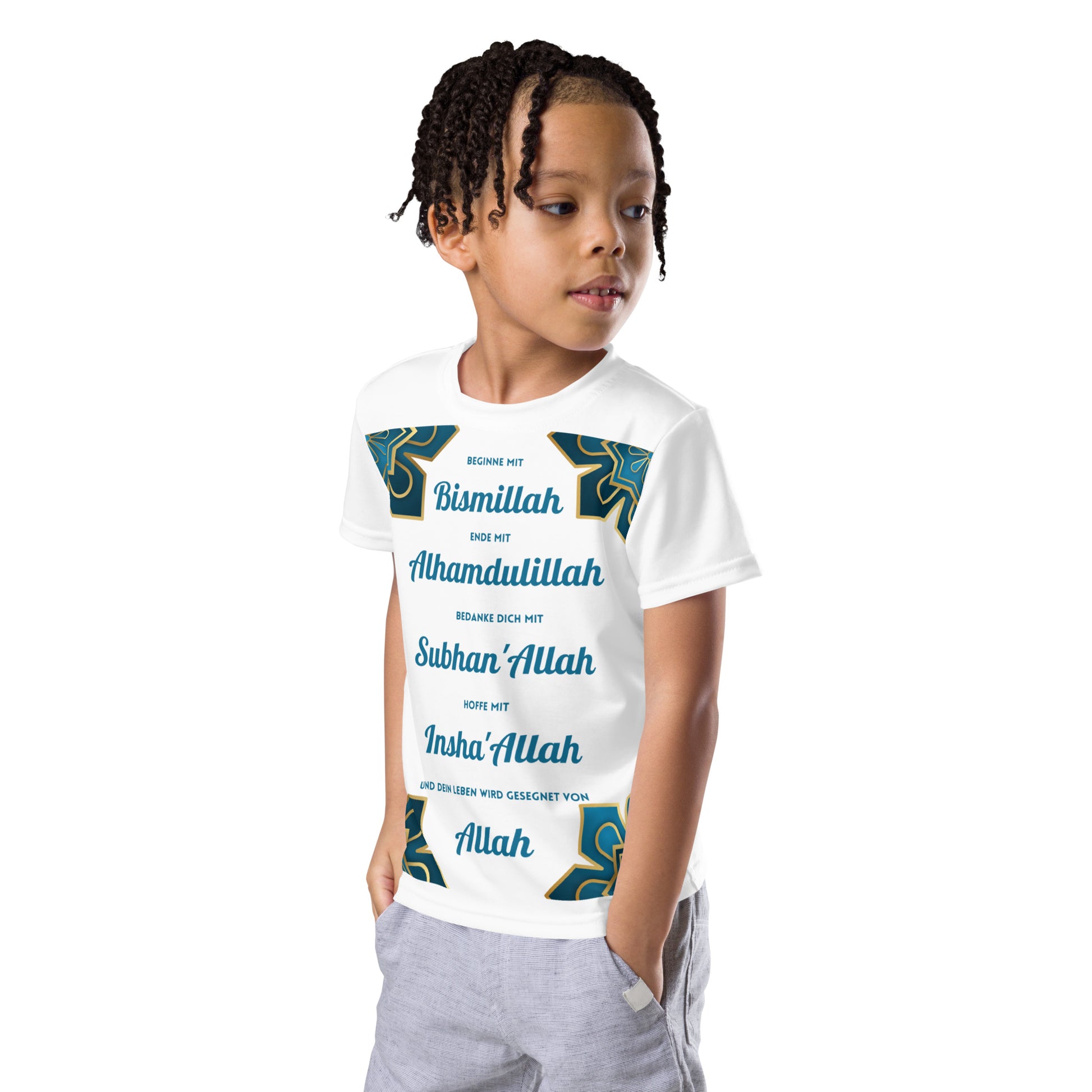 T-Shirt  Islam Stern mit Rundhalsausschnitt für Kinder Tulipas Berlin