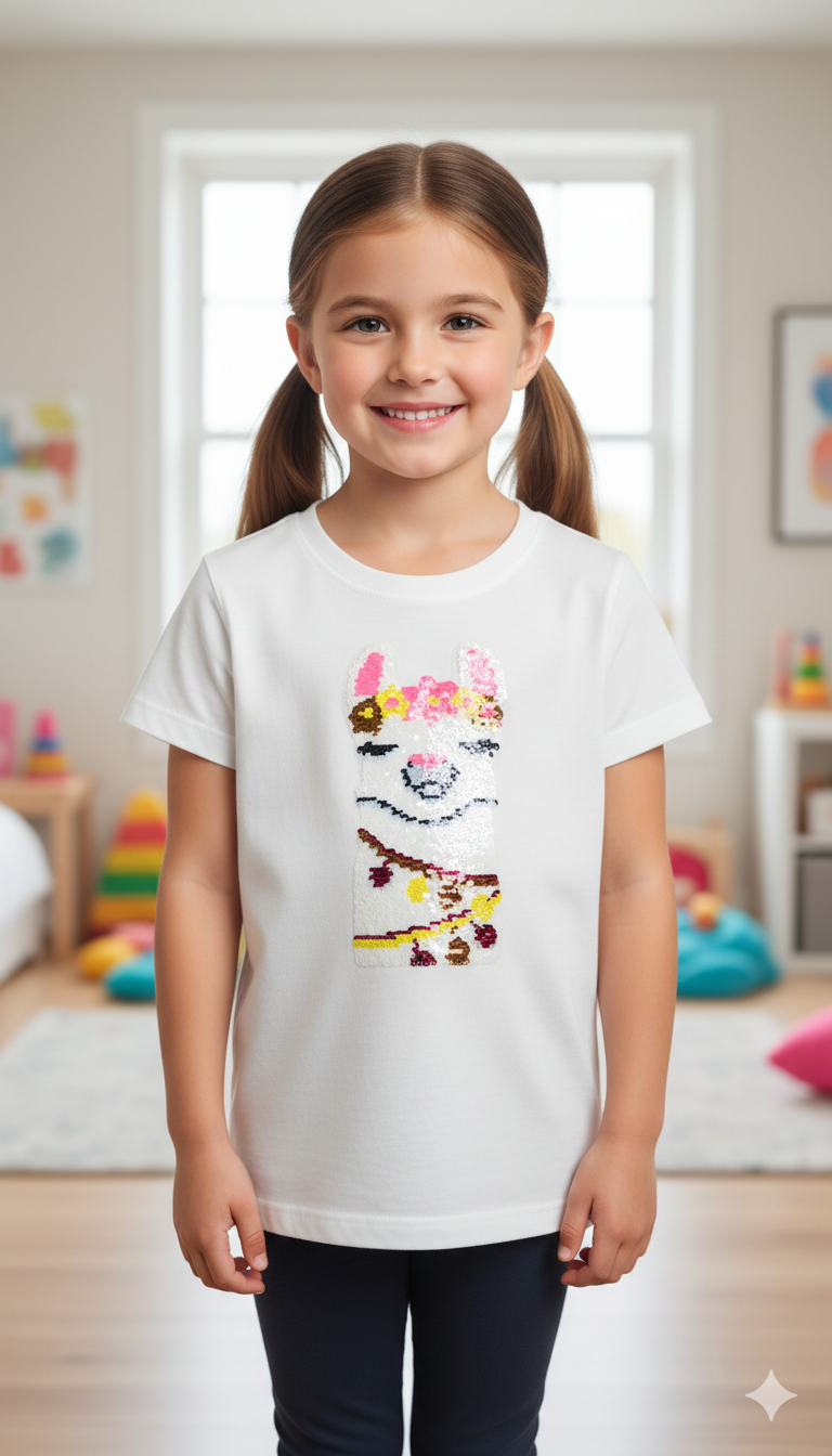 XL Applikation Patch  Einhorn Pferd Applikation/Pailletten Aufnäher Tulipas Berlin