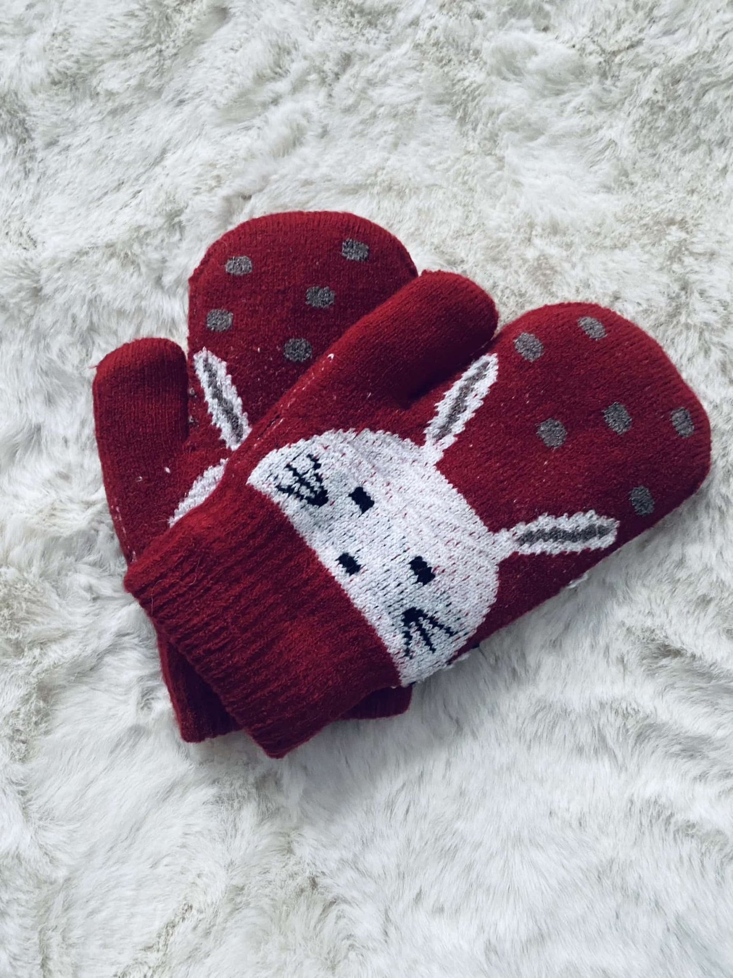 Baby Kinder Handschuhe Fäustlinge Hasenmotiv Tulipas Berlin