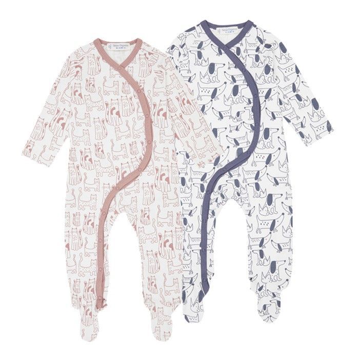 Baby Romper Strampler mit Fuß VALO Pijama Sense Organics