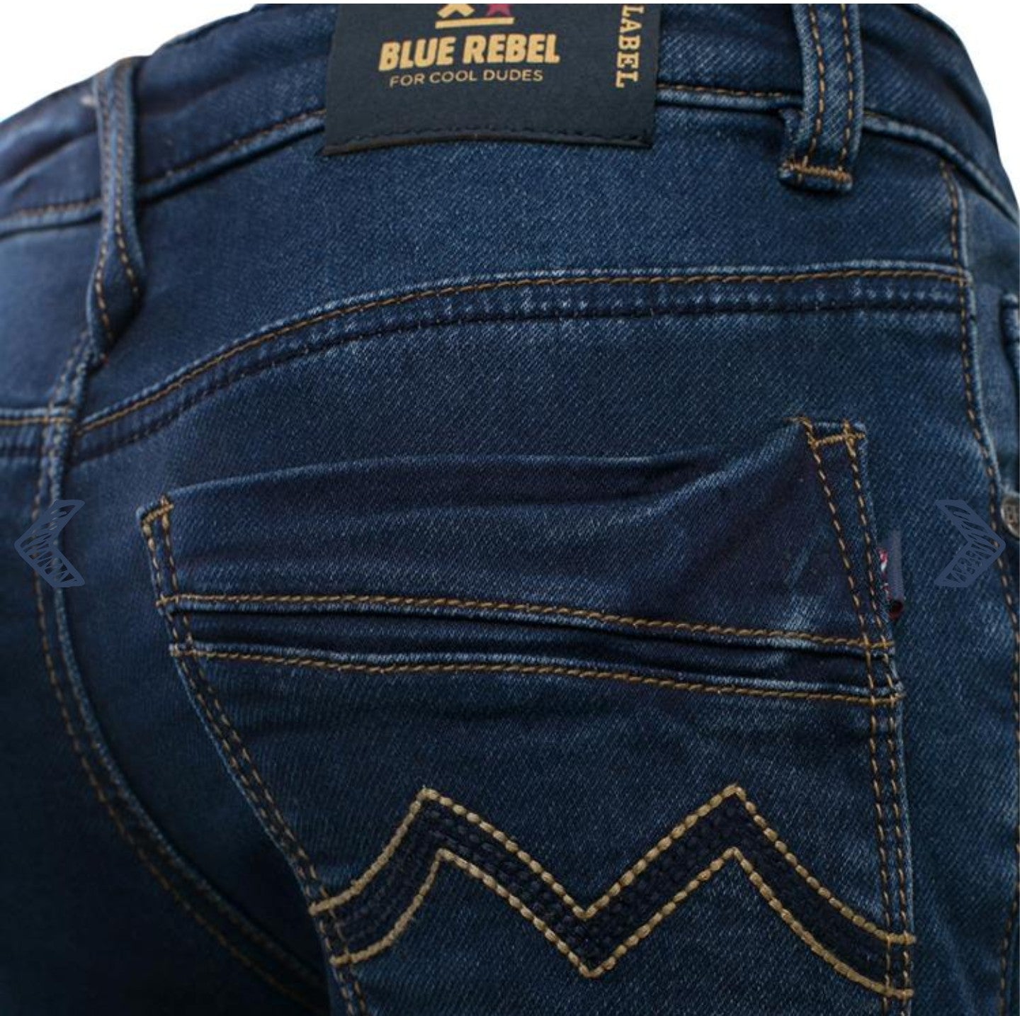 Blue Rebel MINOR creative wash. Comfy skinny fit jeans Blue Rebel