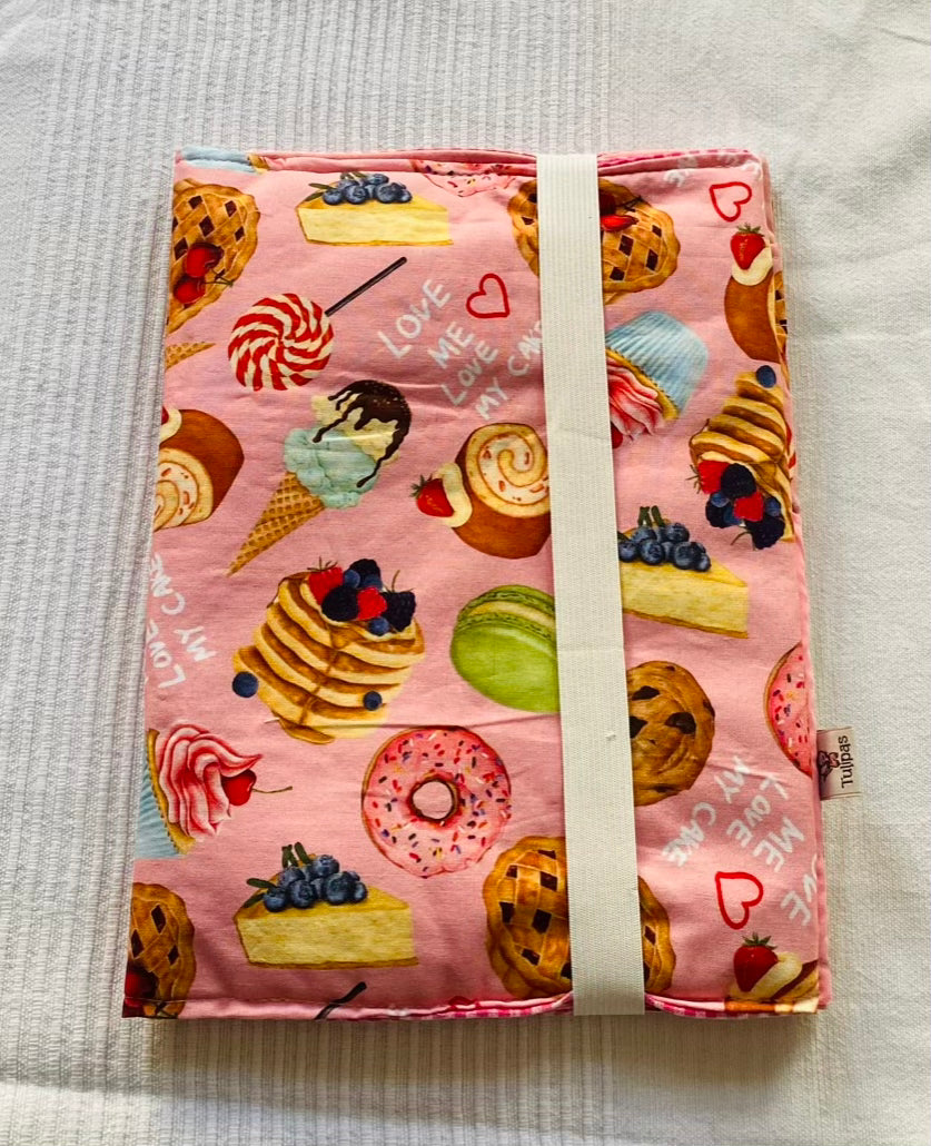 Buch-Organizer XL „Zuckertraum“ – für Bücher und alles, was du zum Lesen brauchst Tulipas handmade