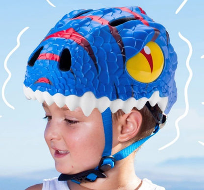Crazy Safety Fahrradhelm Drache Blau