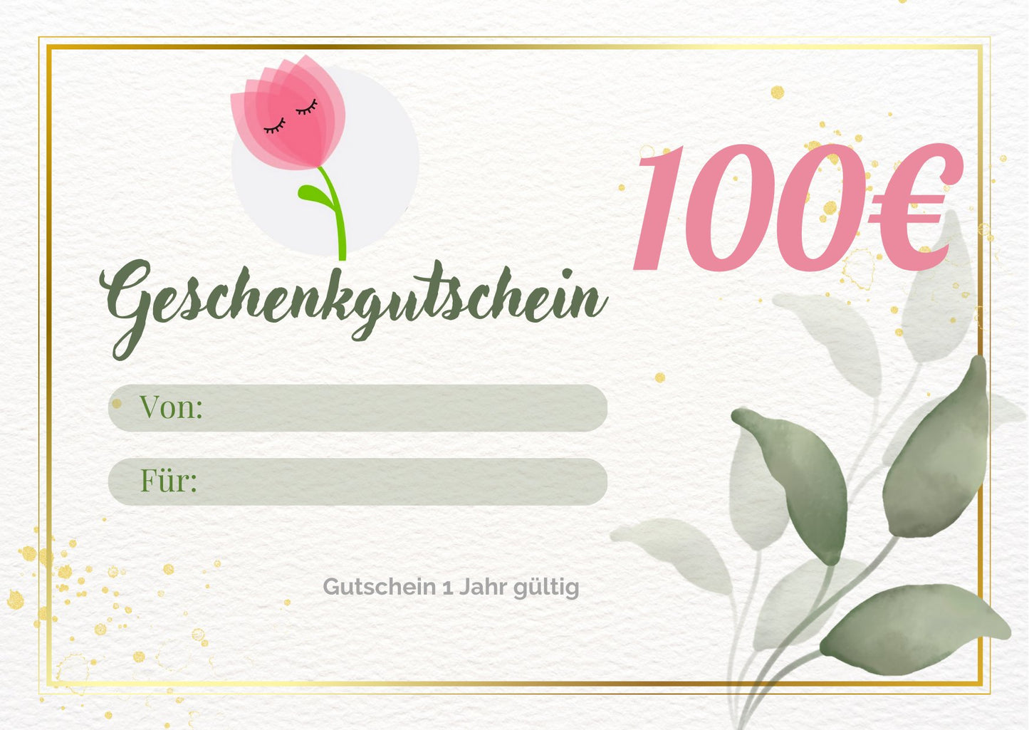 Geschenkgutschein Tulipas Berlin