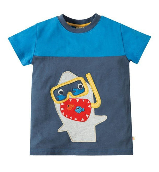 Hai shirt mit Applikation Frugi