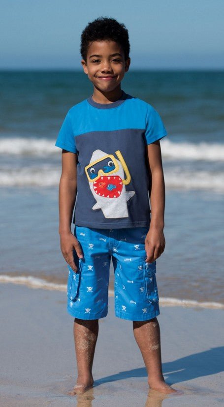 Hai shirt mit Applikation Frugi