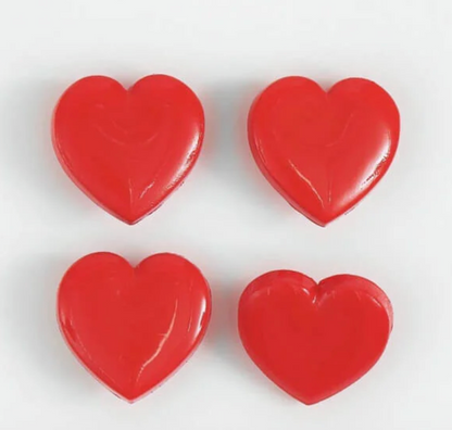 Herz-Knöpfe "Sweet Love" – Rot Glänzend – 15mm (4er-Set) Tulipas Berlin