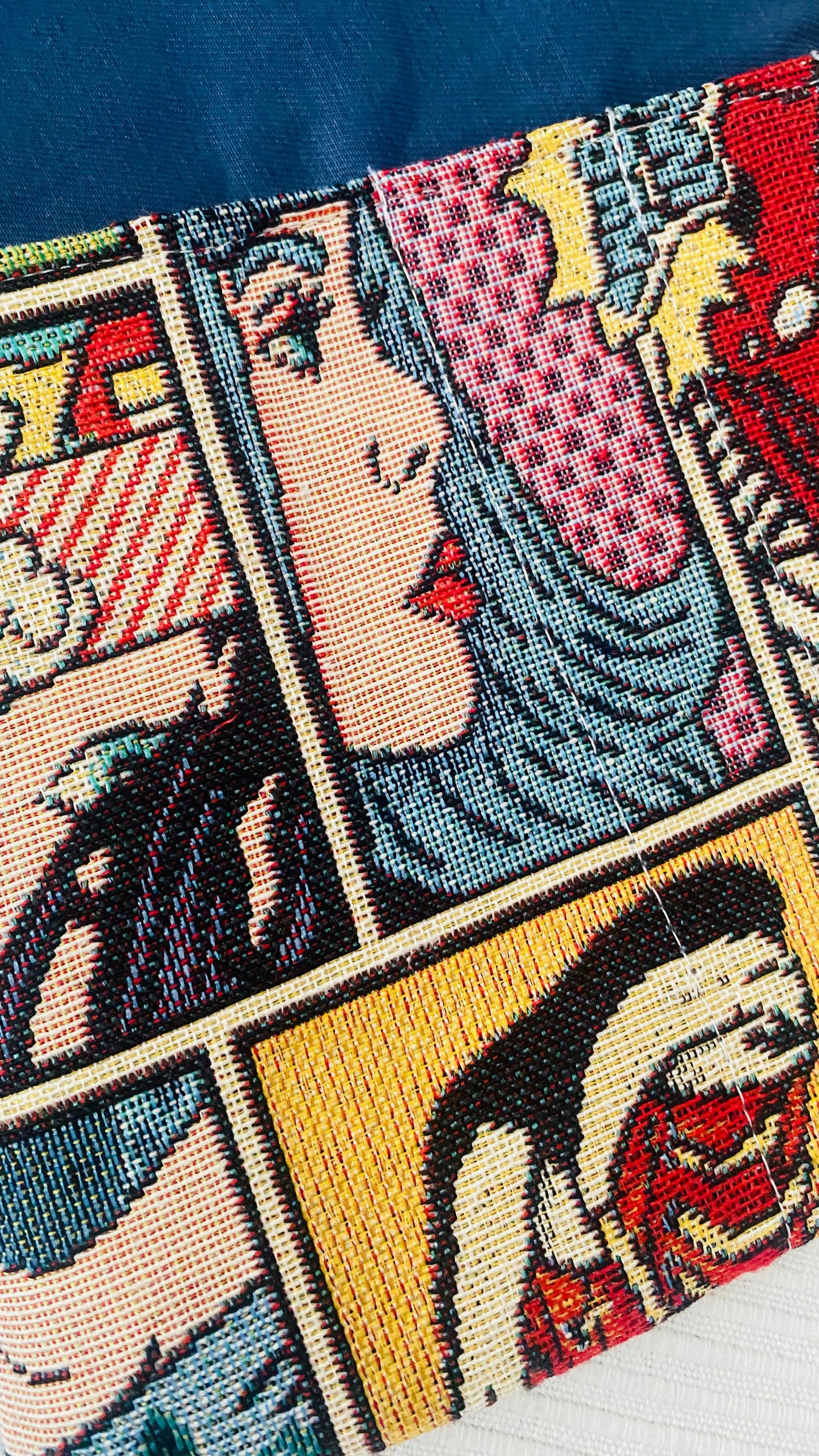 Buch-Organizer „Pop Art“ – handgemachte Büchertasche | 22 × 28 cm Tulipas handmade