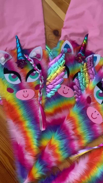 Einhorn Schultüte aus Plüsch