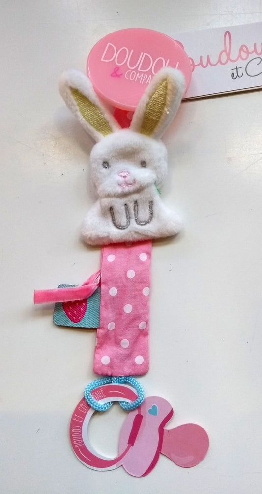 Schnullerkette Hase doudou et compagnie