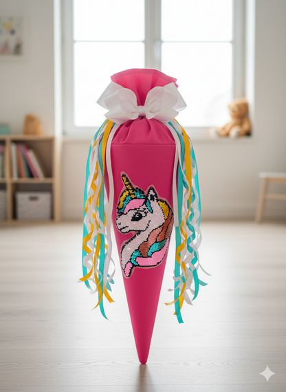 XL Applikation Patch  Einhorn Pferd Applikation/Pailletten Aufnäher Tulipas Berlin