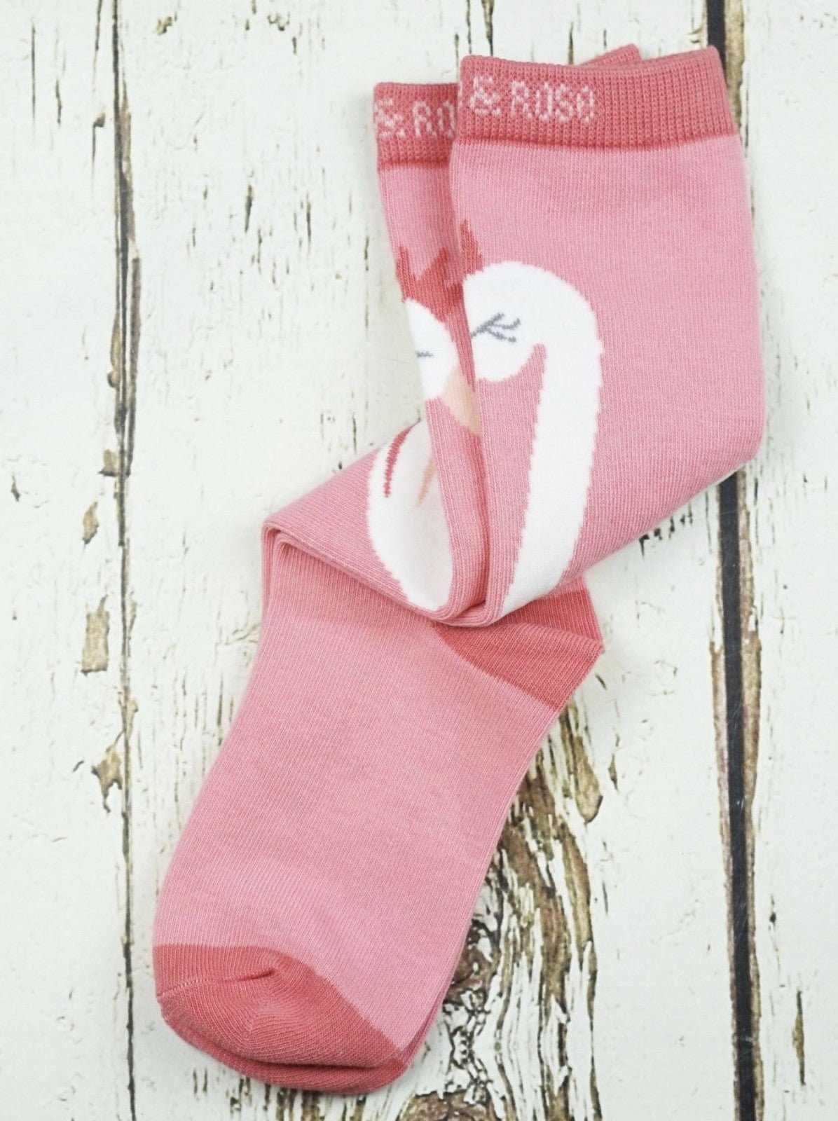 Schwan Kniehöhe Socken Blade and Rose