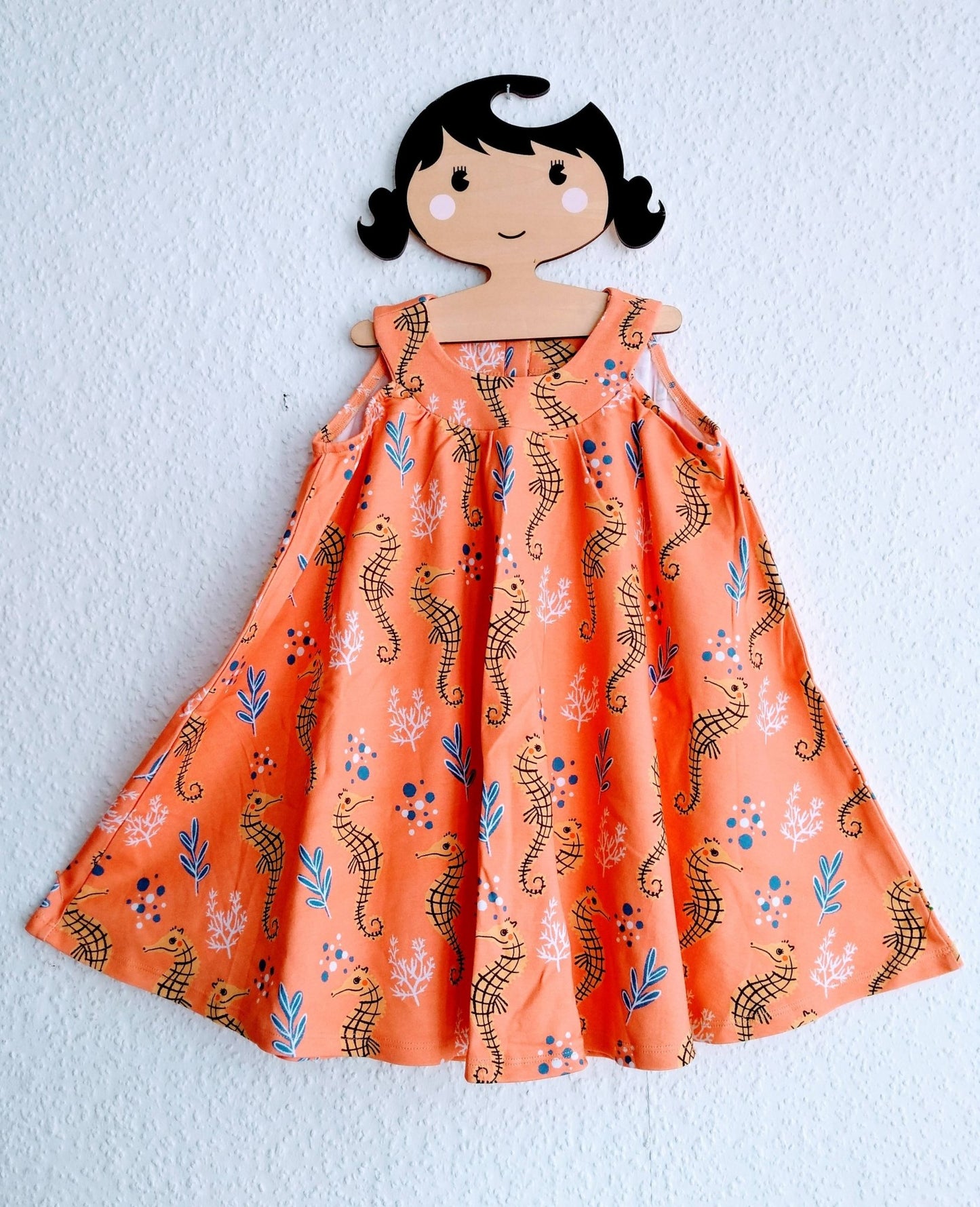 Sommerkleid Freizeitskleid Seepferdchen Walkiddy