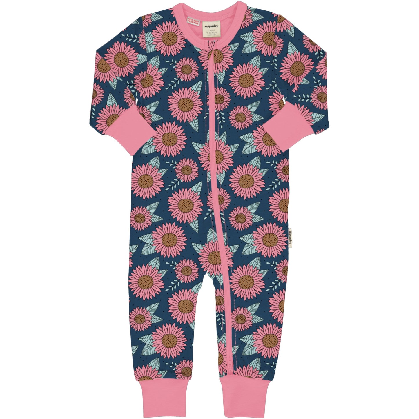 Strampler rompersuit Sonnenblume Pink Meyadey