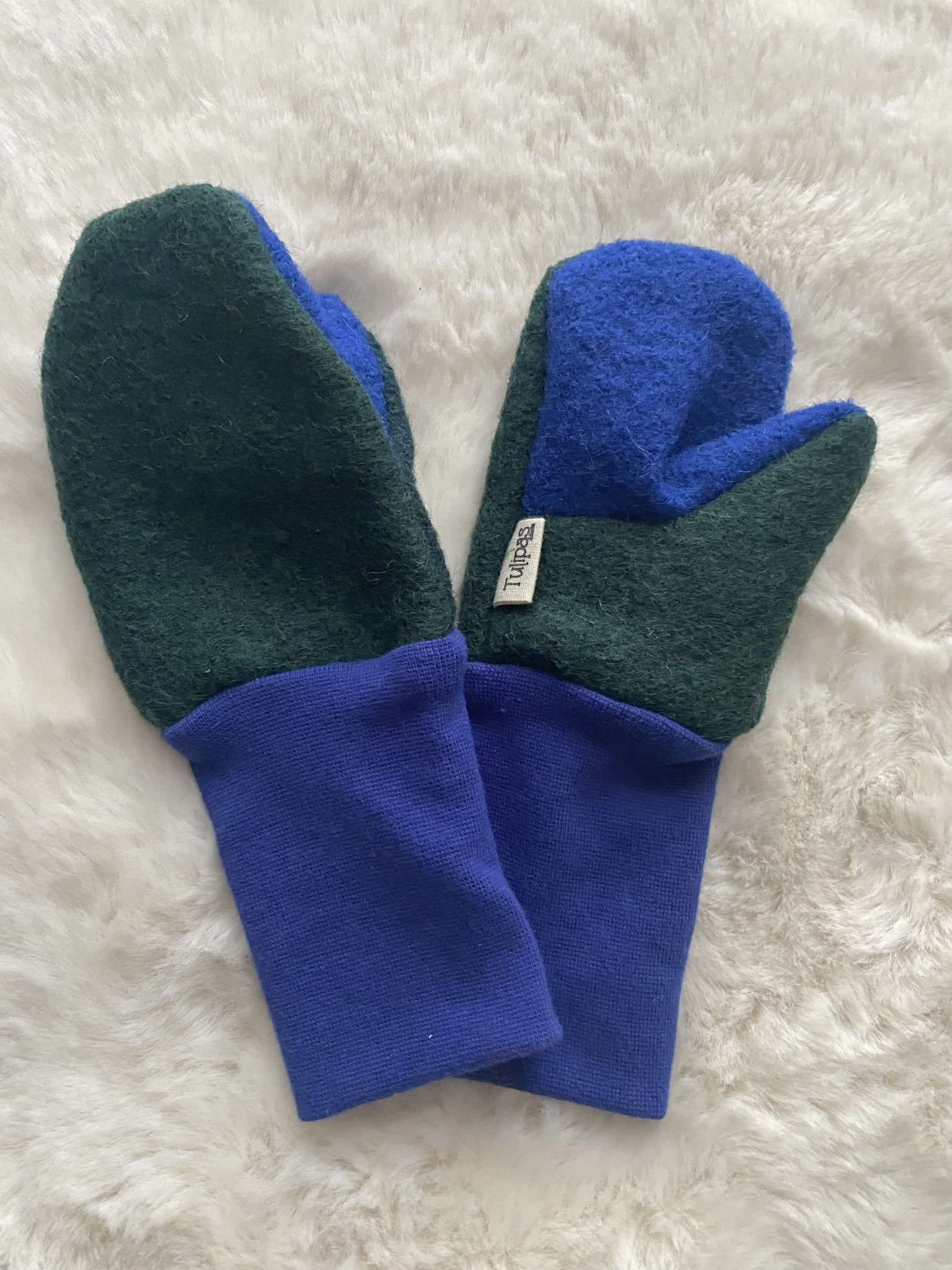 Wollwalk Fäustlinge Handschuhe 1-2 Jahre