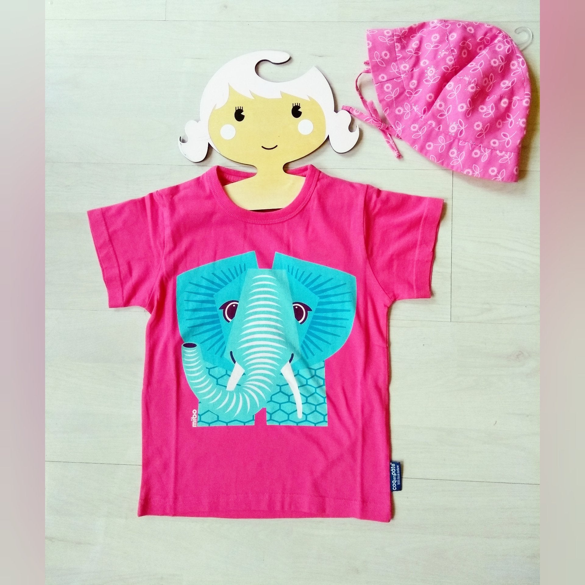 Elefanten T-Shirt pink Coq en Pate Coqenpate