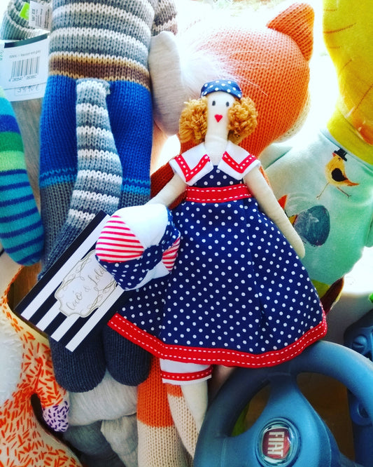 Handpuppe Stoffpuppe Qoya Clutch
