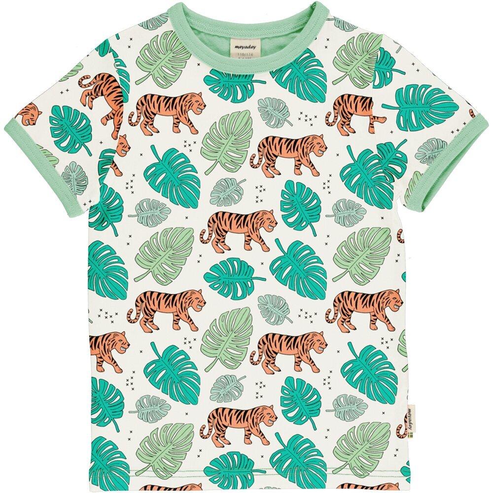 Kurzarm T-shirt Tiger Jungle Meyadey Meyadey