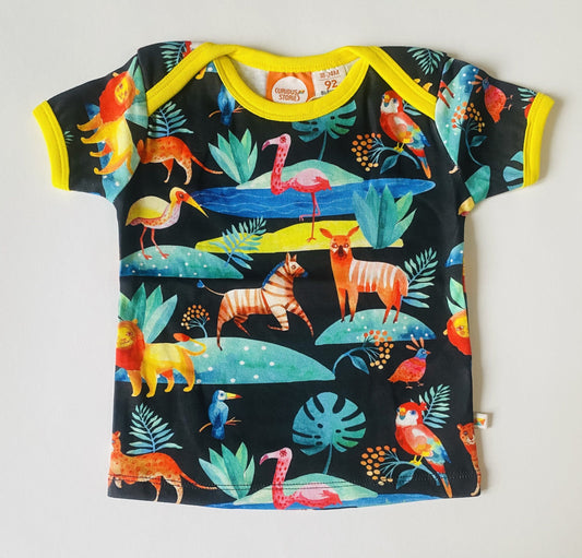 Tropical T-shirt acuarell alloverprint Curious stories