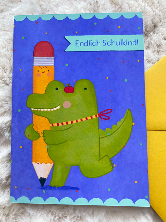 Schulkind-karte Klappkarte mit Umschlag Tulipas Berlin